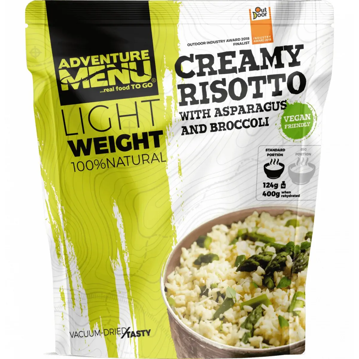 Adventure Menu Cremiges Risotto mit Spargel und Brokkoli Adventure Menu
