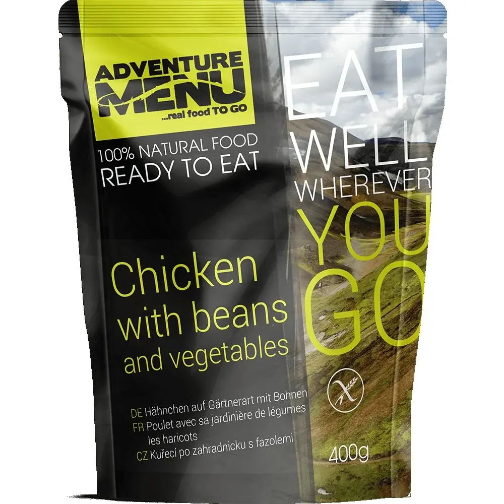 Adventure Menu Hähnchen nach Gärtnerin Art mit Bohnen Adventure Menu