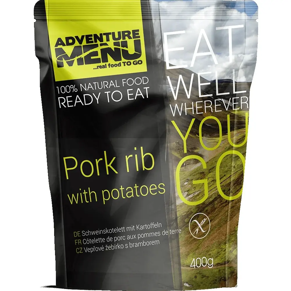 Adventure Menu Schweinerippchen mit Kartoffeln Adventure Menu