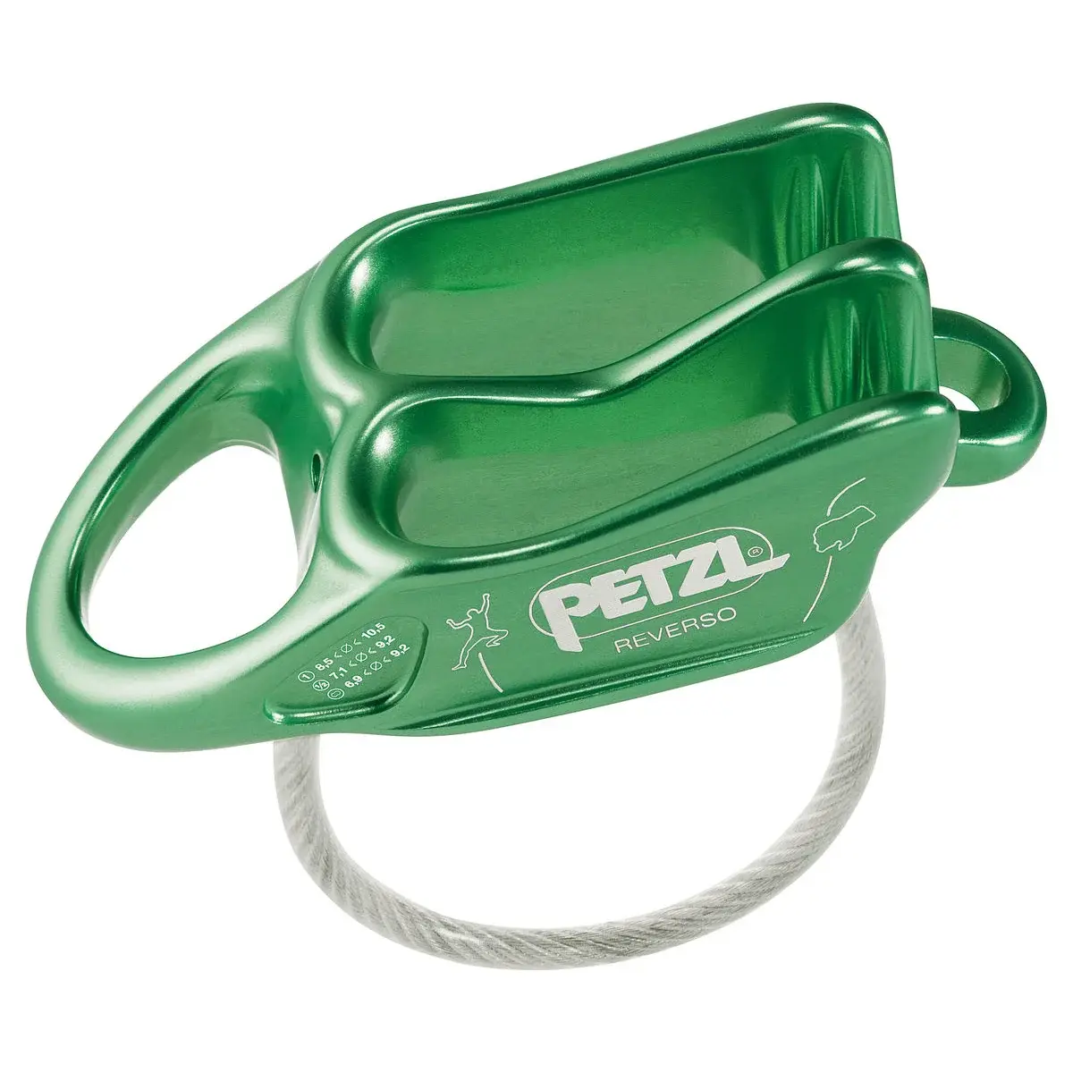Brzda Petzl Reverso zelená