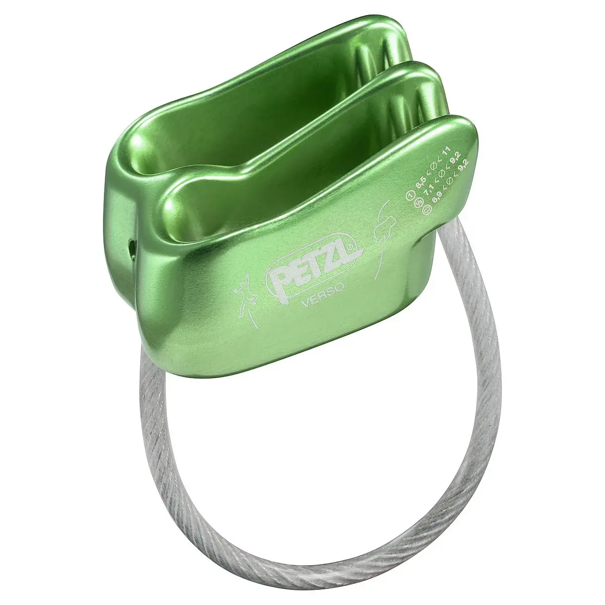 Bremse Petzl Verso grün