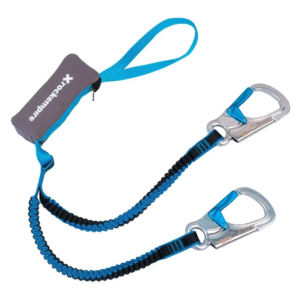 Klettersteigbremse Rock Empire DynaGo Azurblau one size