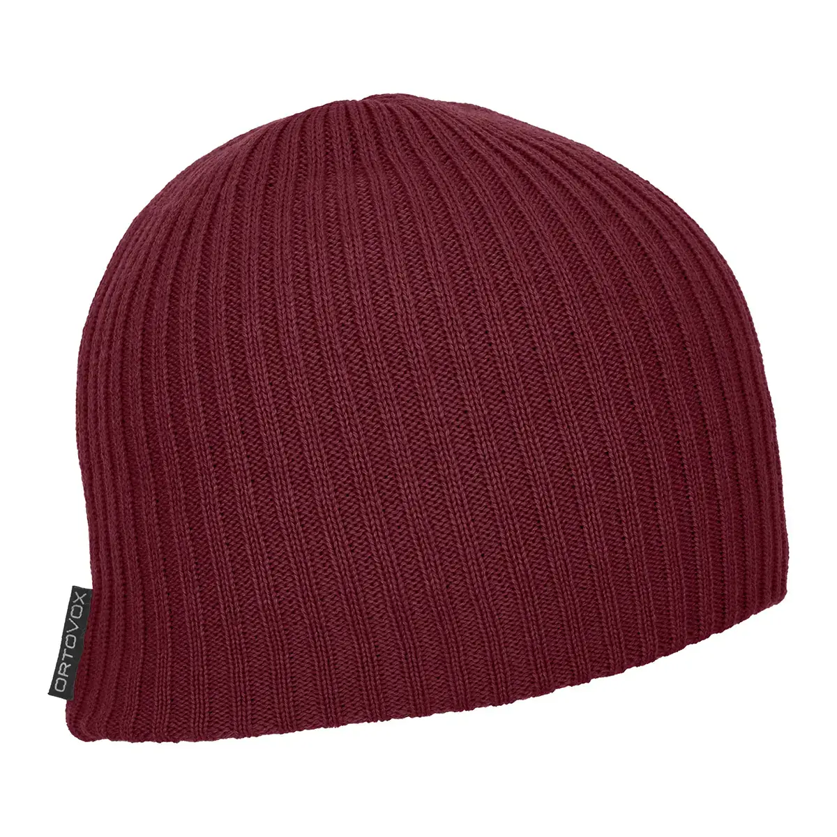 Ortovox Čepice Ortovox Double Rib Logo Beanie Dark blood