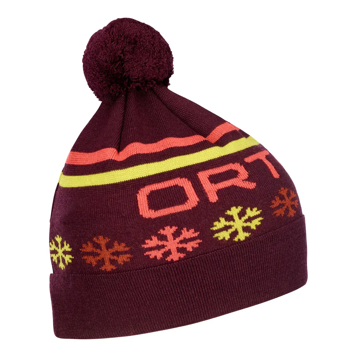 Mütze Ortovox Nordic Knit Beanie Dark wine