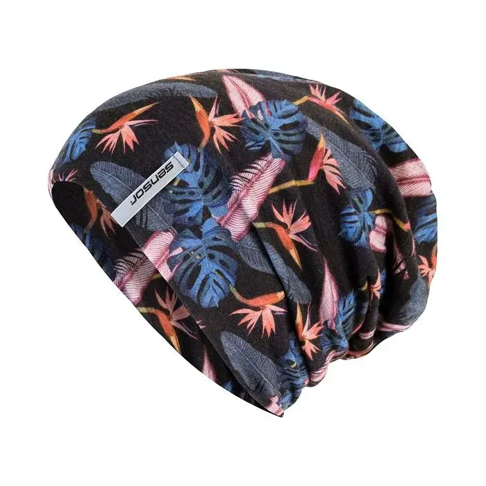 Sensor Mütze Sensor Merino Impress schwarz/floral