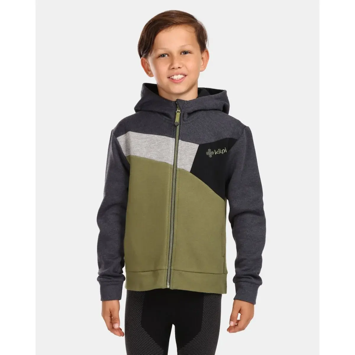 Kilpi Jungen-Baumwoll-Sweatshirt Kilpi Preda-JB grün