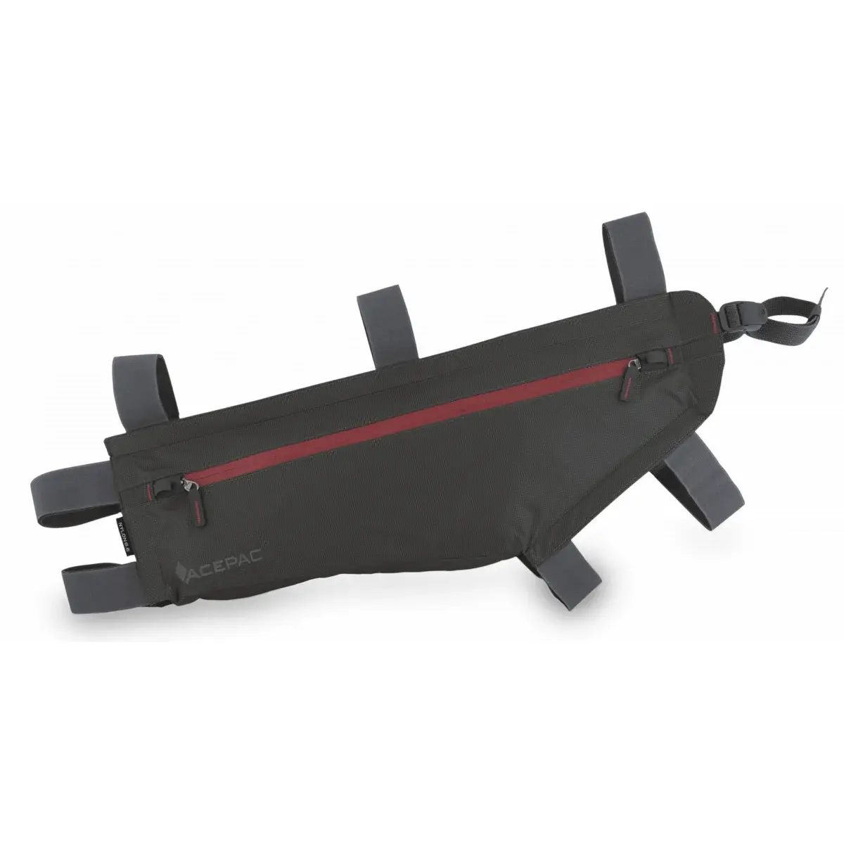 Cyklistická brašna AcePac Zip Frame Bag L grey