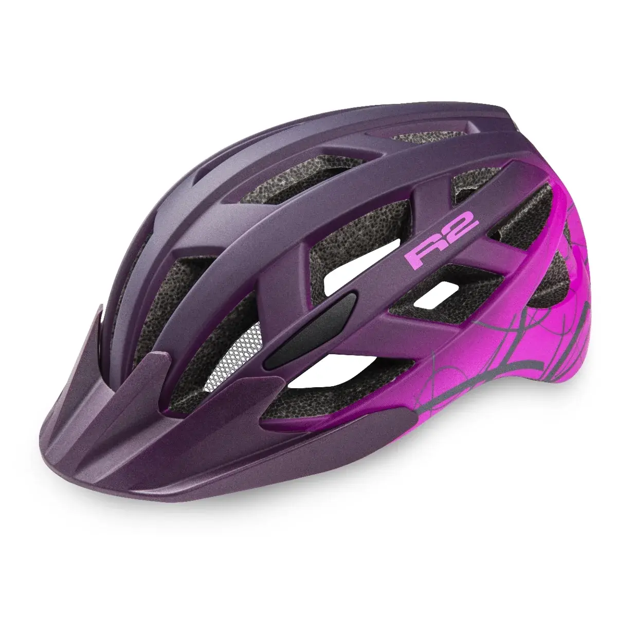 Cyklistická helma R2 Lumen ATHV18N fialová