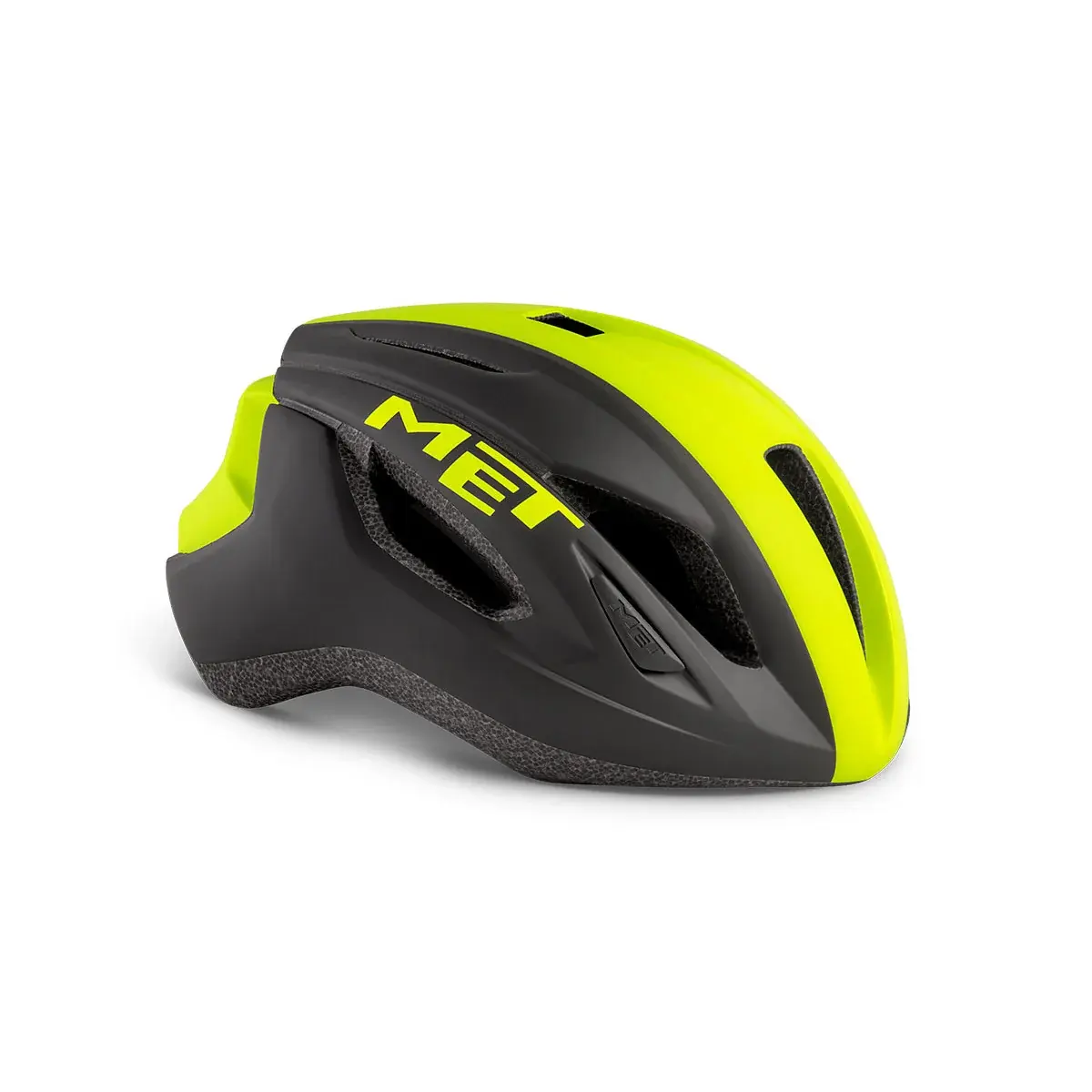 MET Fahrradhelm MET Strale schwarz/reflex gelb matt