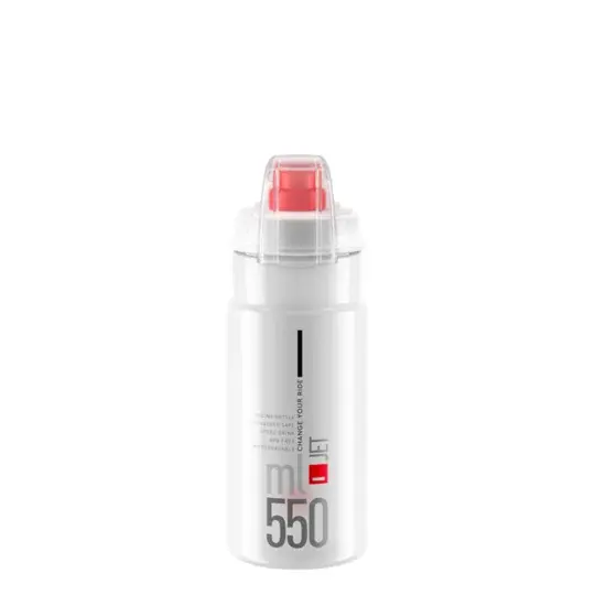 Elite Trinkflasche Elite Jet Plus transparent/grau logo