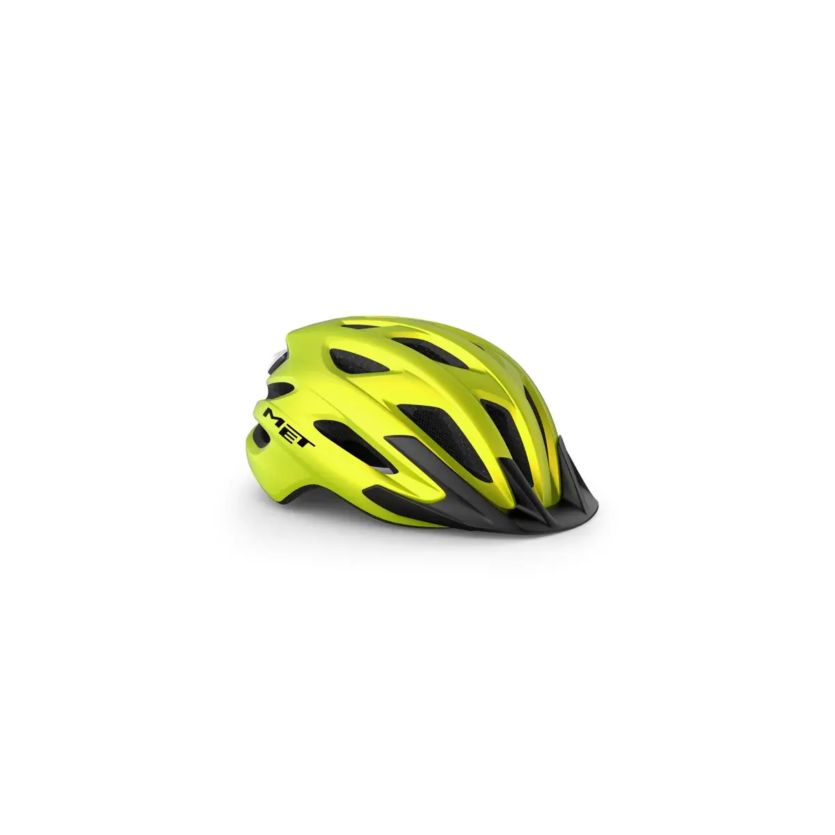 Fahrradhelm MET Crossover lime gelb Metallic