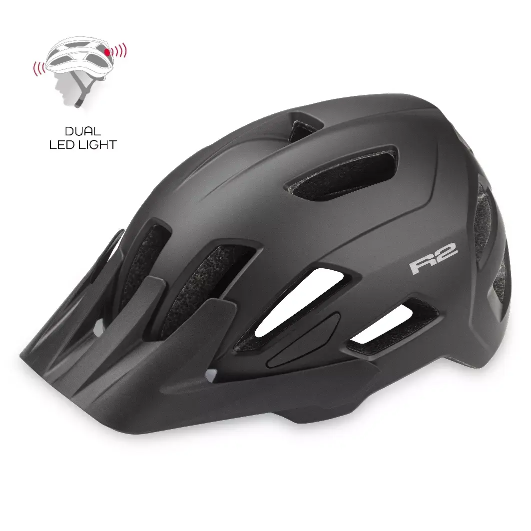 R2 Fahrradhelm R2 MOONLIGHT schwarz