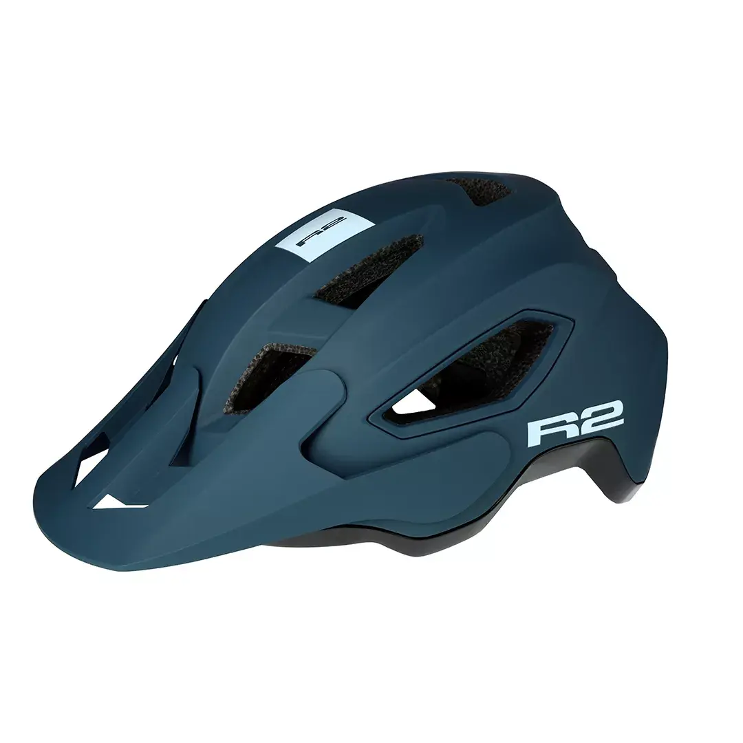 R2 Fahrradhelm R2 TERRAFORM dunkelblaugrau, schwarz