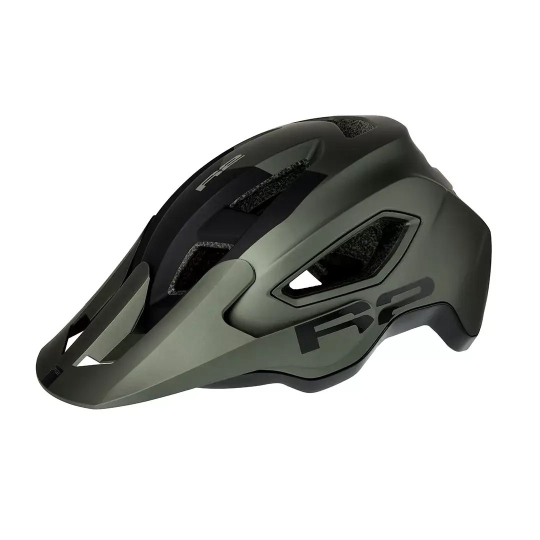 R2 Fahrradhelm R2 TERRAFORM dunkelolivgrün, schwarz