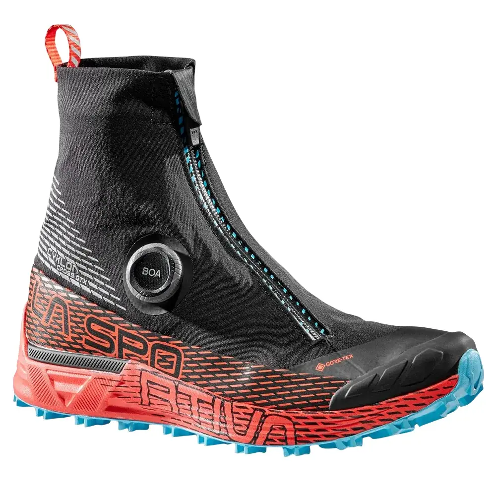 La Sportiva Damen-Laufschuhe La Sportiva Cyklon Cross GTX Women black/hibiscus
