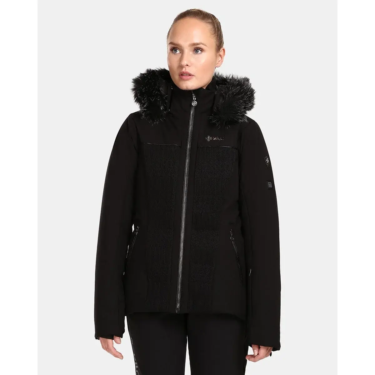 Damen-Skijacke Kilpi Emilin-W schwarz