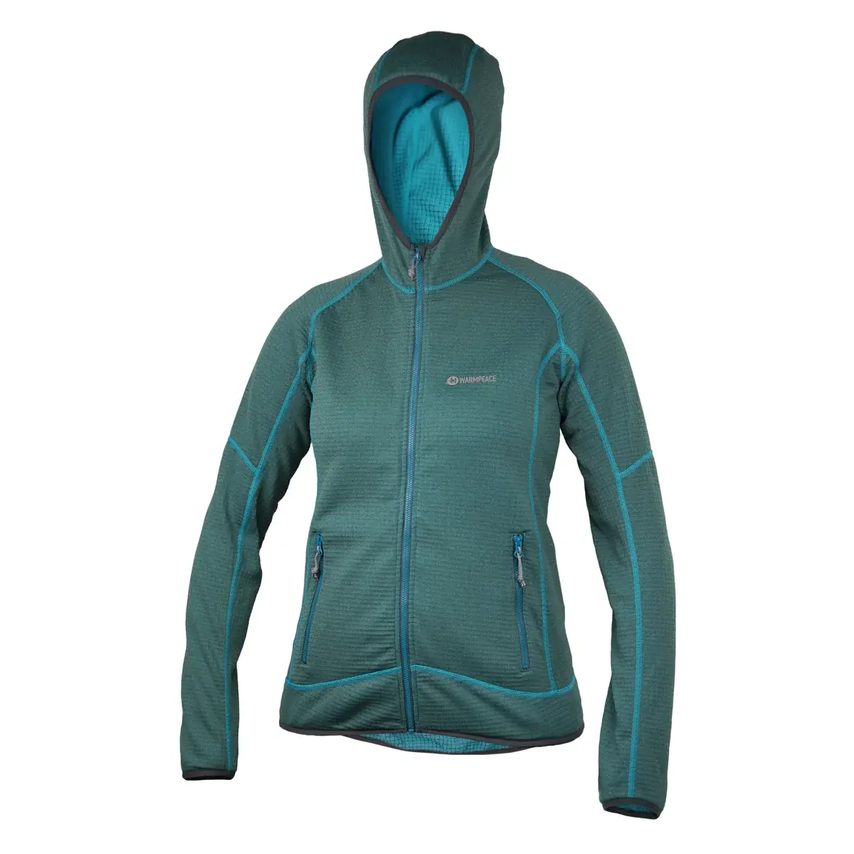 Damen-Fleecejacke Warmpeace Rigby Lady Turquoise green