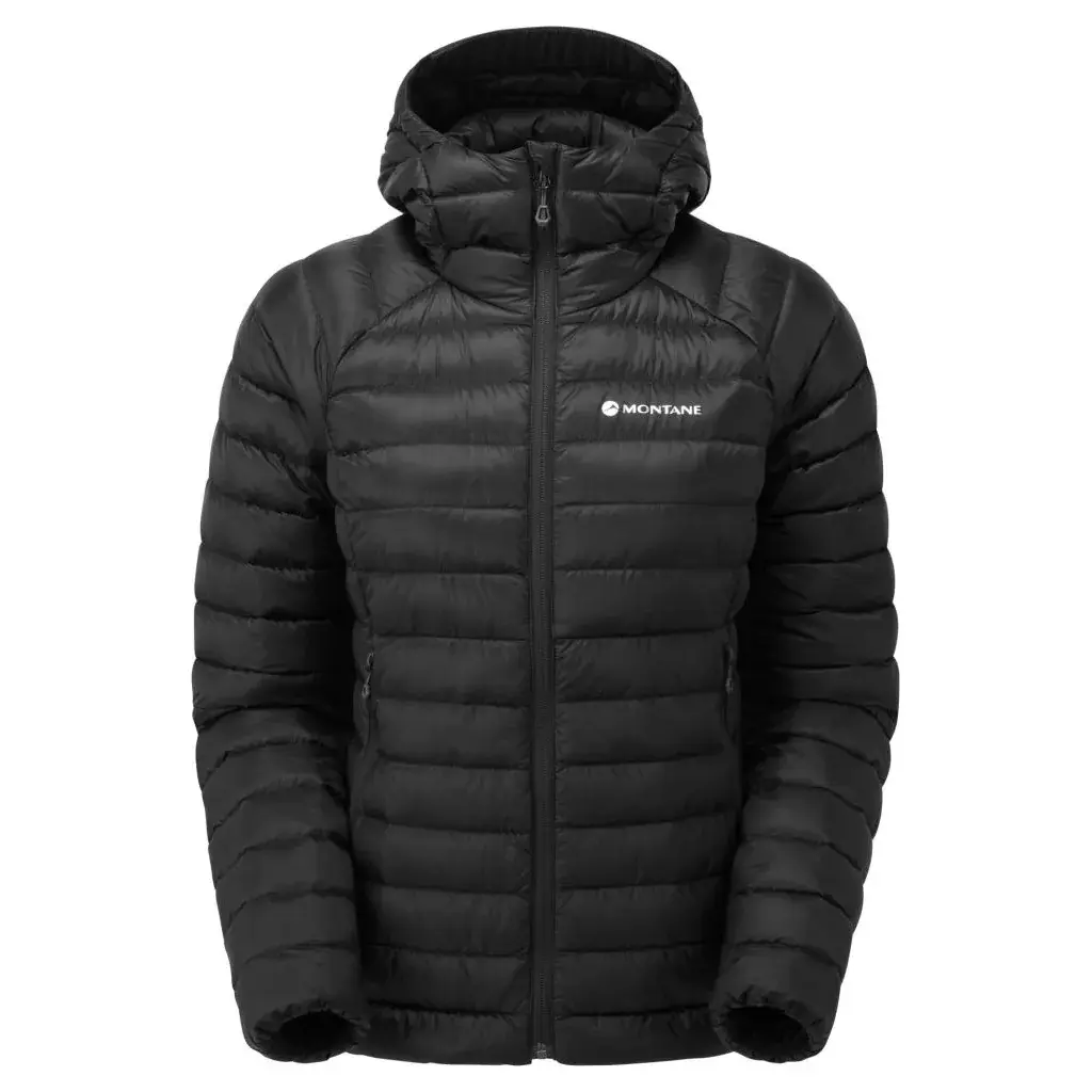 Damen-Daunenjacke mit Kapuze Montane Womens Anti-Freeze Hoodie black