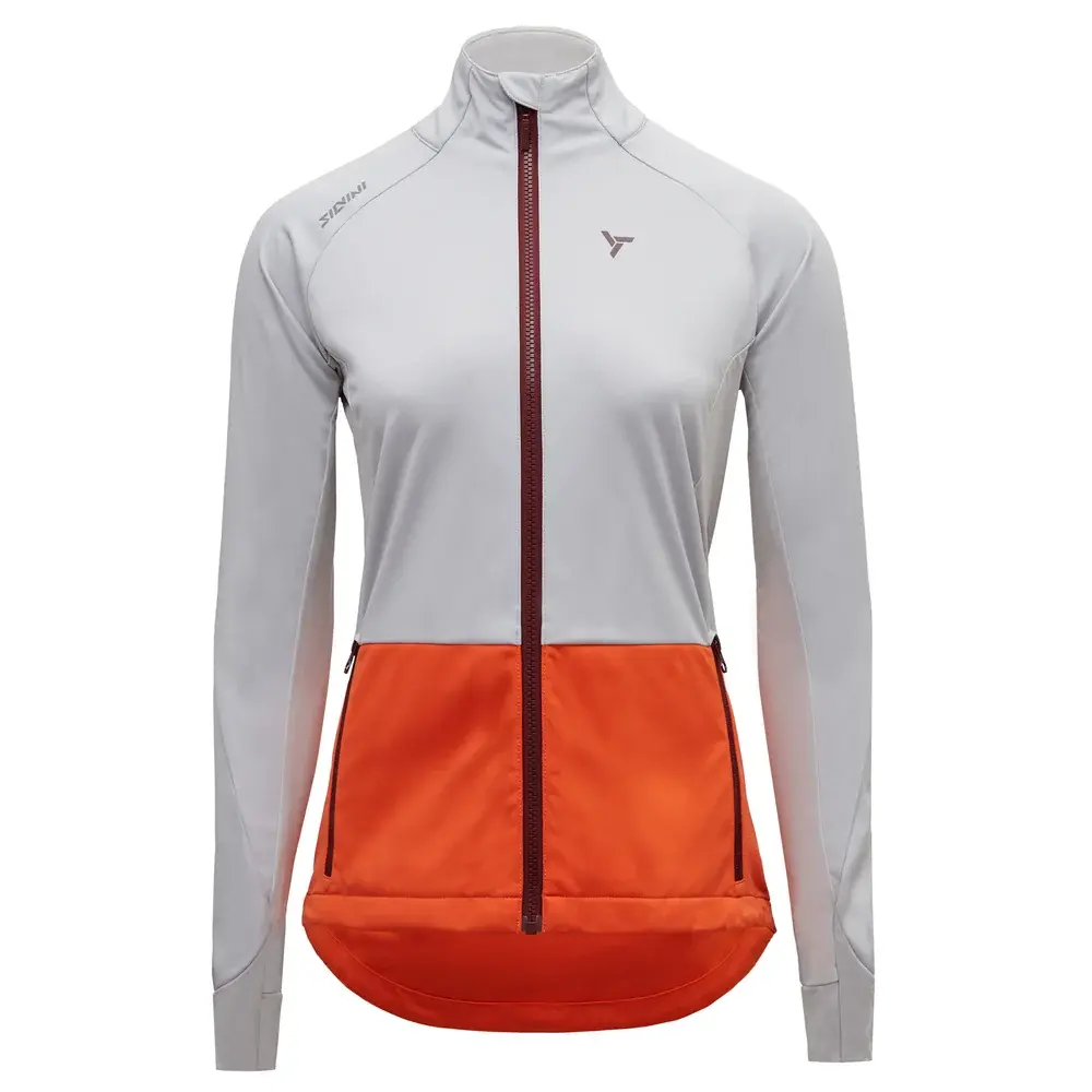 Damen-Langlaufjacke Silvini Natisona Cloud-orange