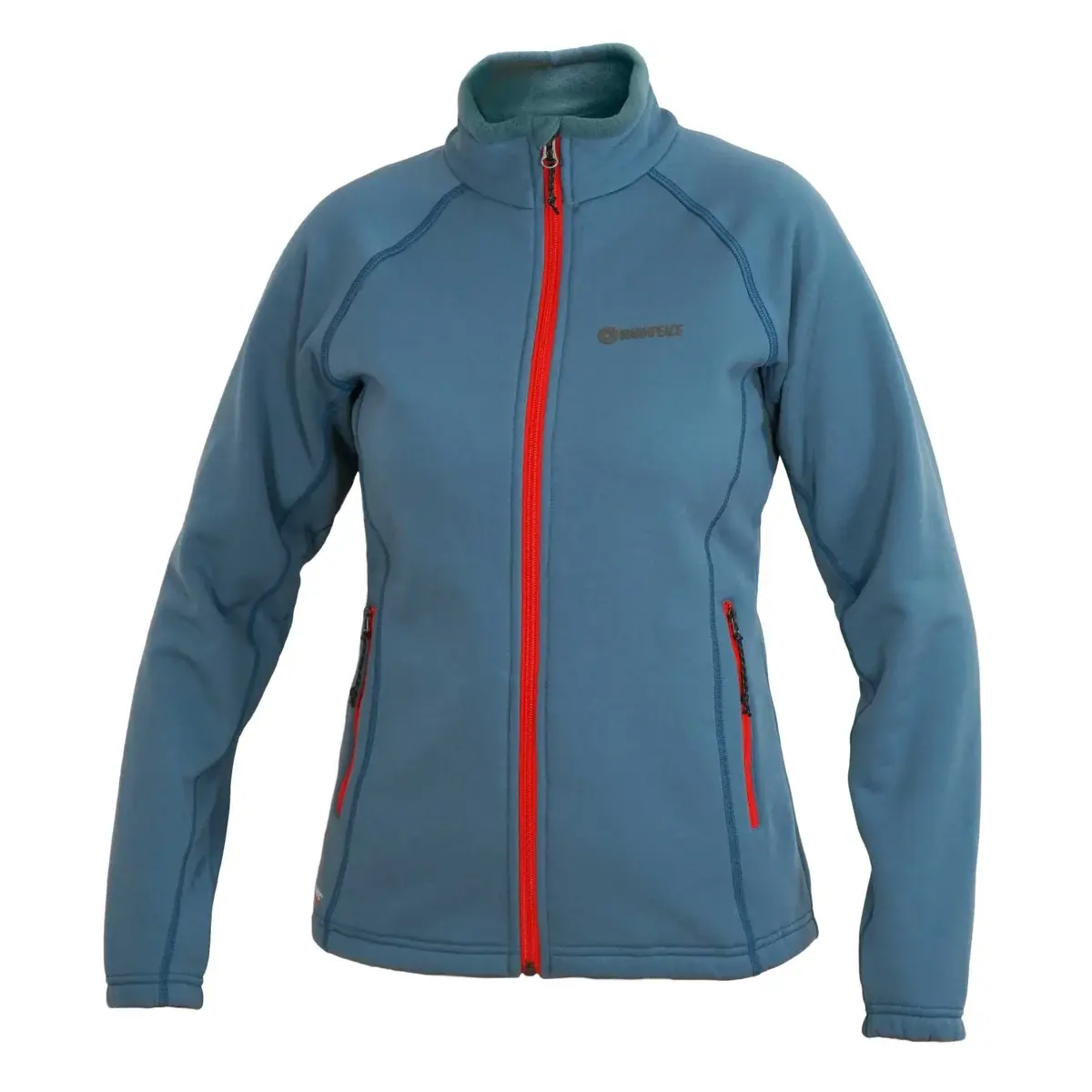Damen-Jacke mit durchgehendem Reißverschluss Warmpeace Driggs Lady shadow blue
