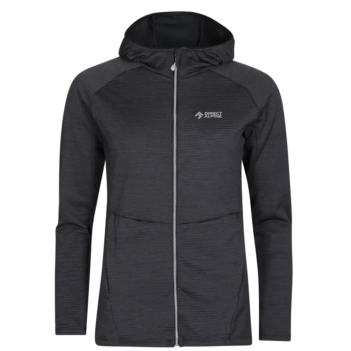 Damen-Fleecepullover Direct Alpine SELLA HOOD LADY anthracite
