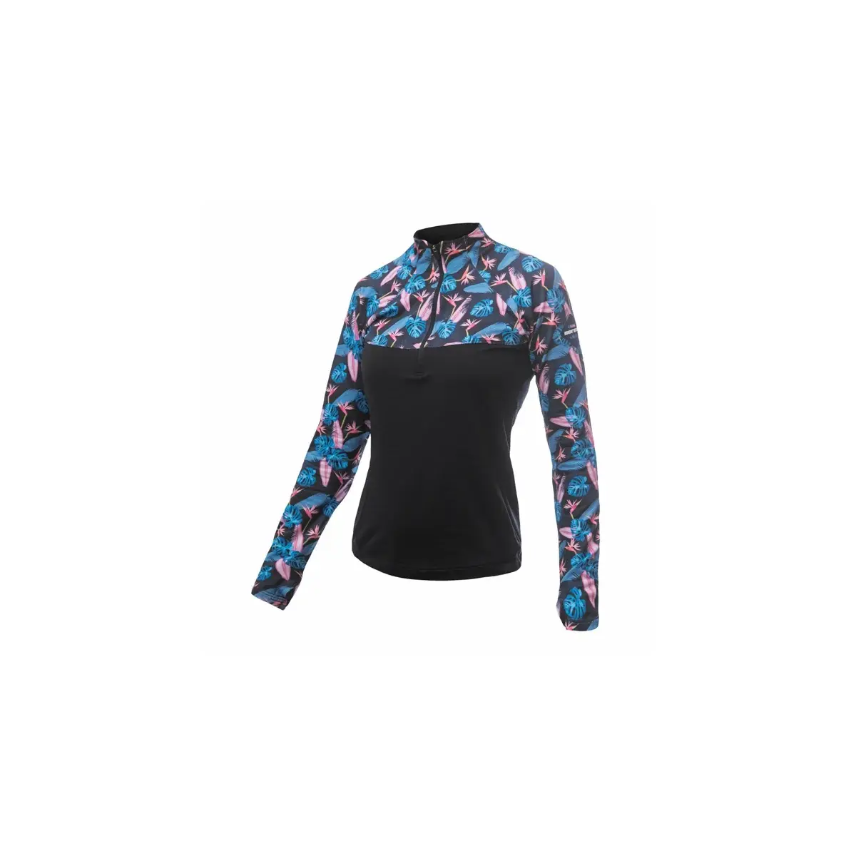 Dámská funkční mikina Sensor Coolmax Thermo Černá/floral