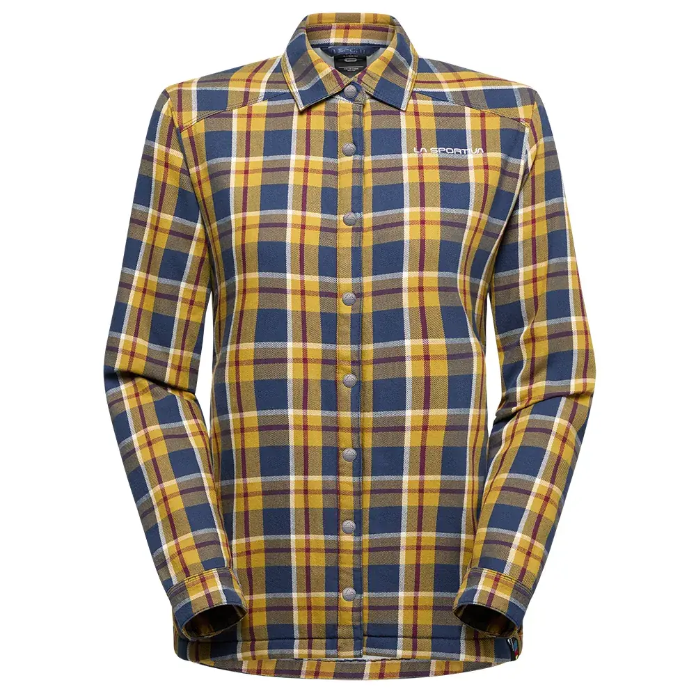 Damenbluse La Sportiva Rambler Lined Flannel Shirt night sky/chalk