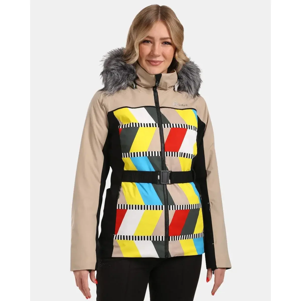 Damen-Skijacke Kilpi CLAIR-W beige