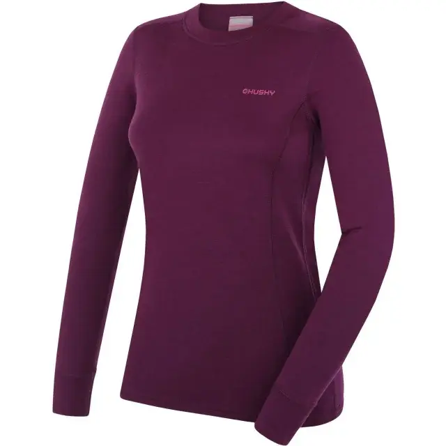 Dámská merino mikina Husky Aron L deep magenta
