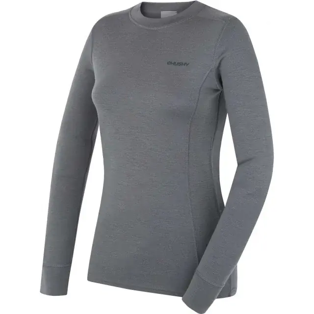 Dámská merino mikina Husky Aron L dk. grey green