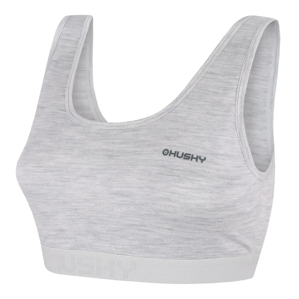 Dámská merino podprsenka Husky Mebra L light/grey