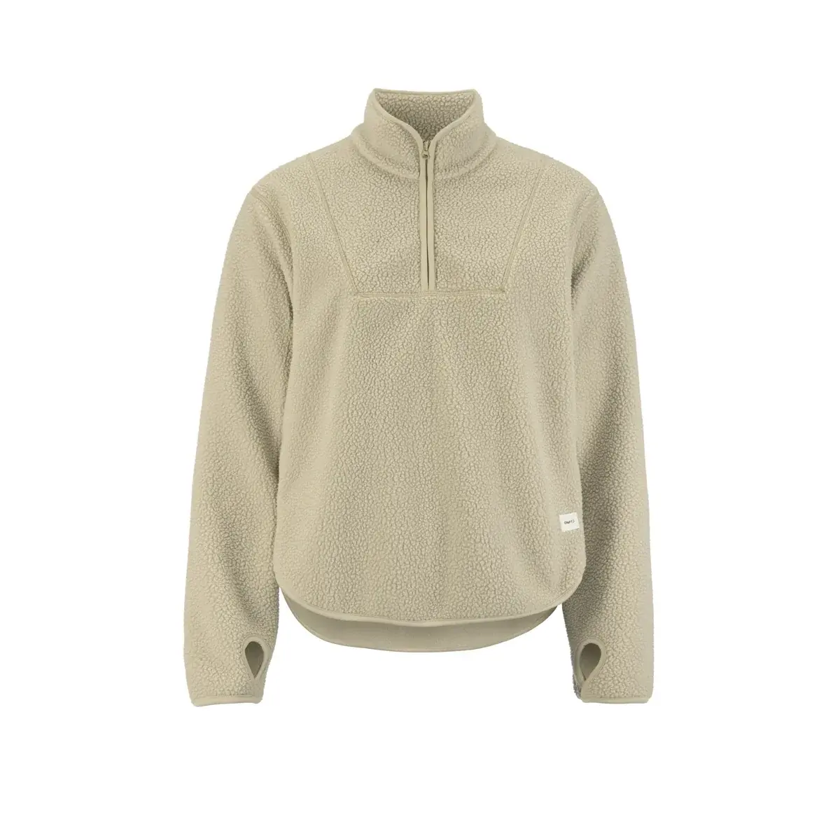 Damen-Sweatshirt Craft Join Pile Fleece beige