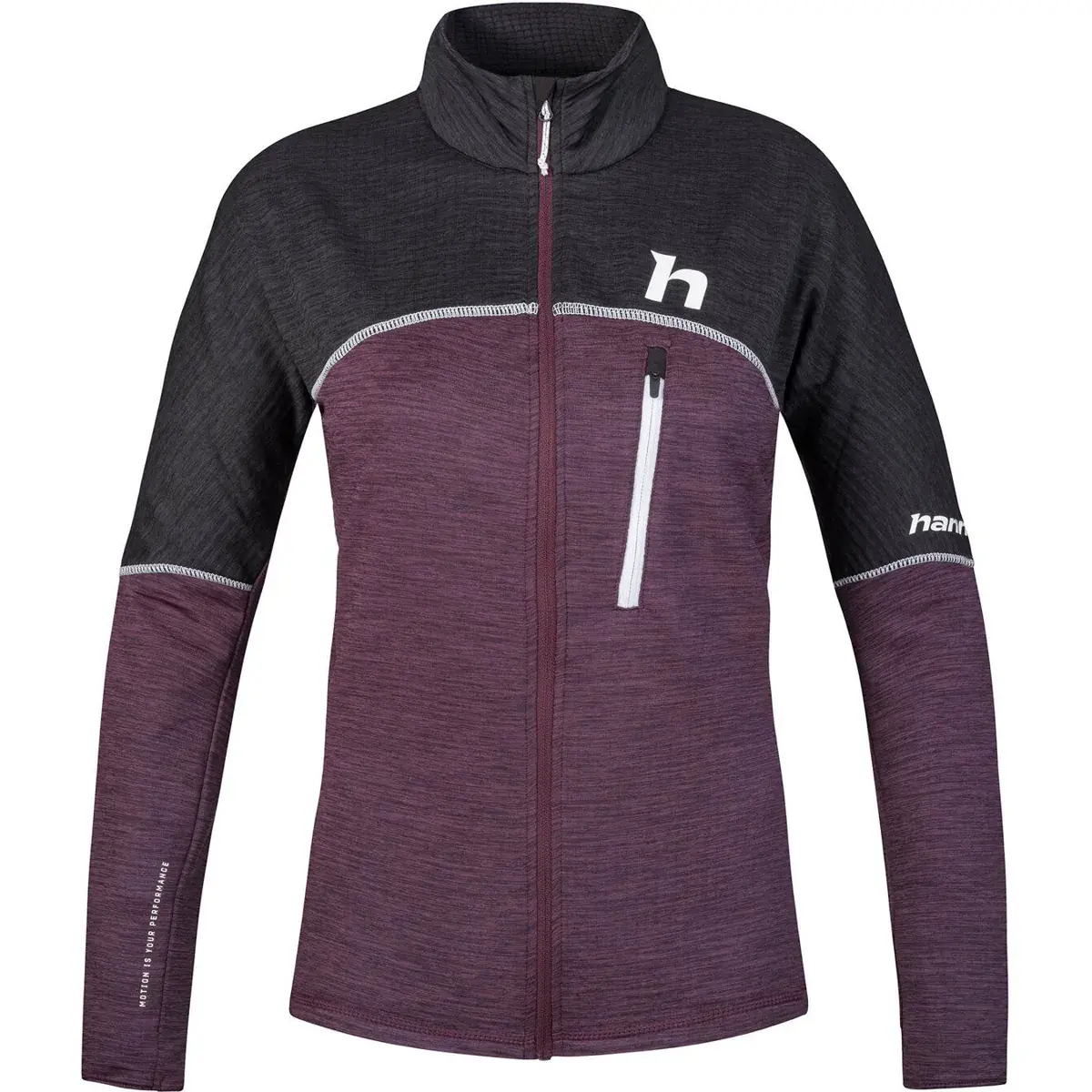 Hannah Damen-Sweatshirt Hannah Meda prune purple mel