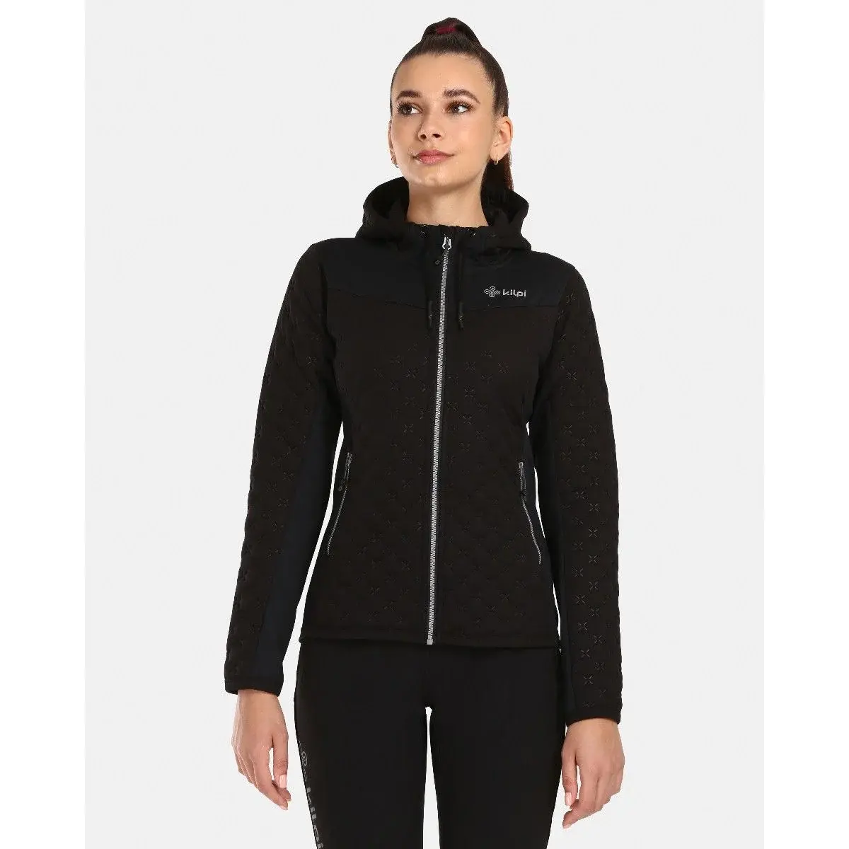 Damen-Thermosweatshirt Kilpi Nevia-W schwarz