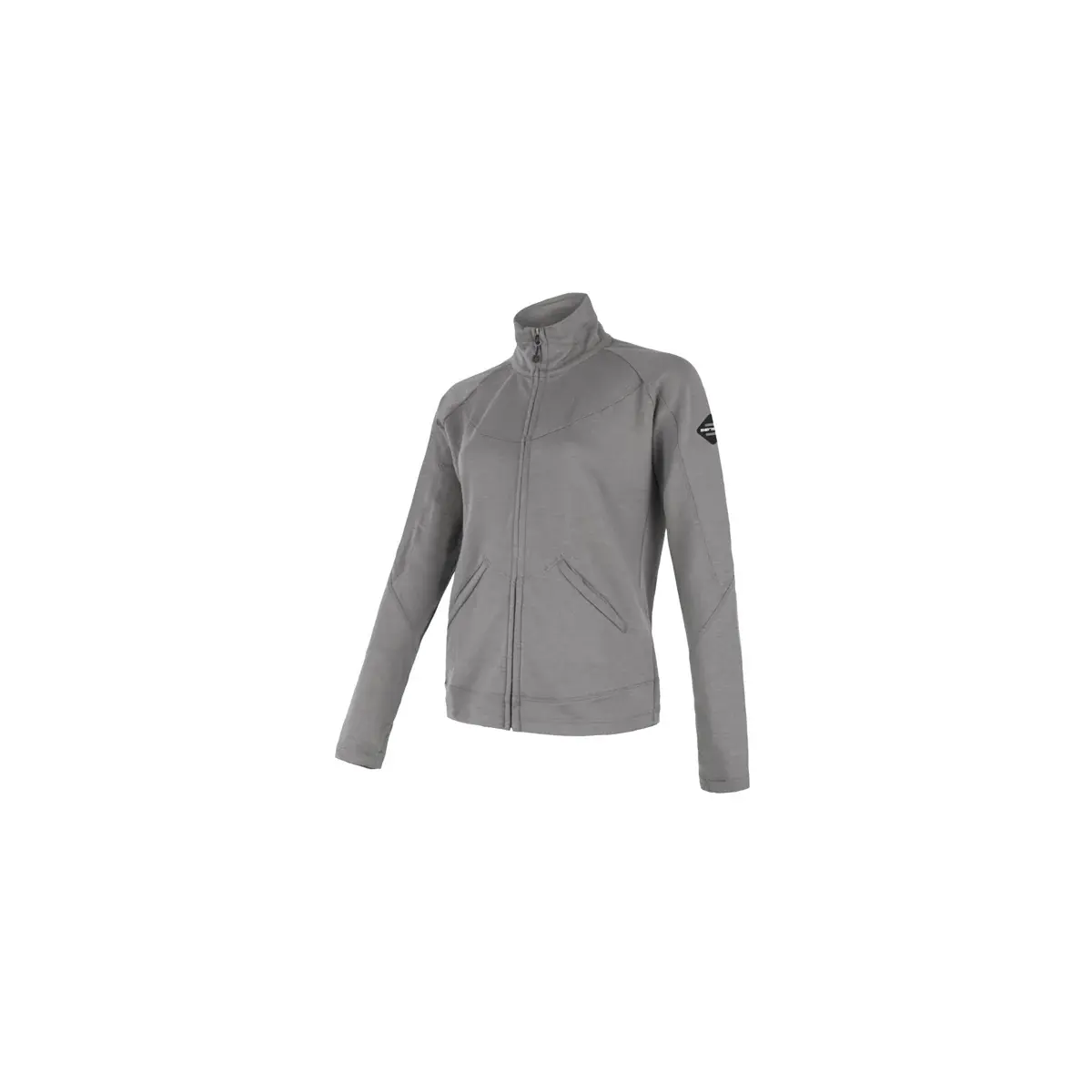 Sensor Damen-Funktionssweatshirt mit Zip Sensor Merino Upper grau