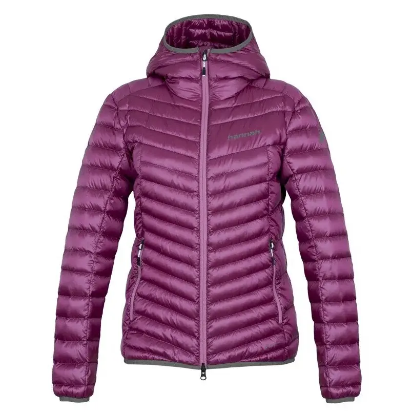 Dámská péřová bunda Hannah Ary fuchsia stripe