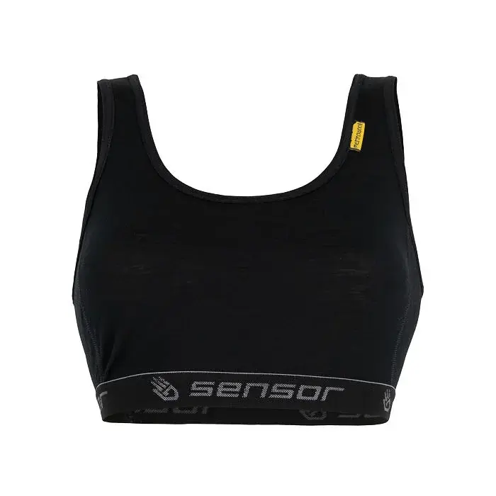 Sensor Damen-Sport-BH Sensor Merino Active schwarz