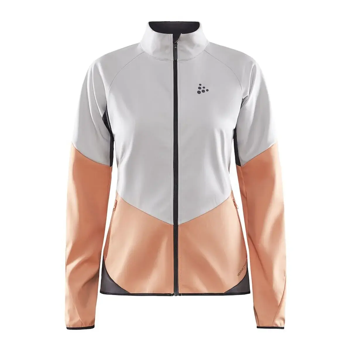 Craft Damen-Softshelljacke Craft Glide Weiß/orange