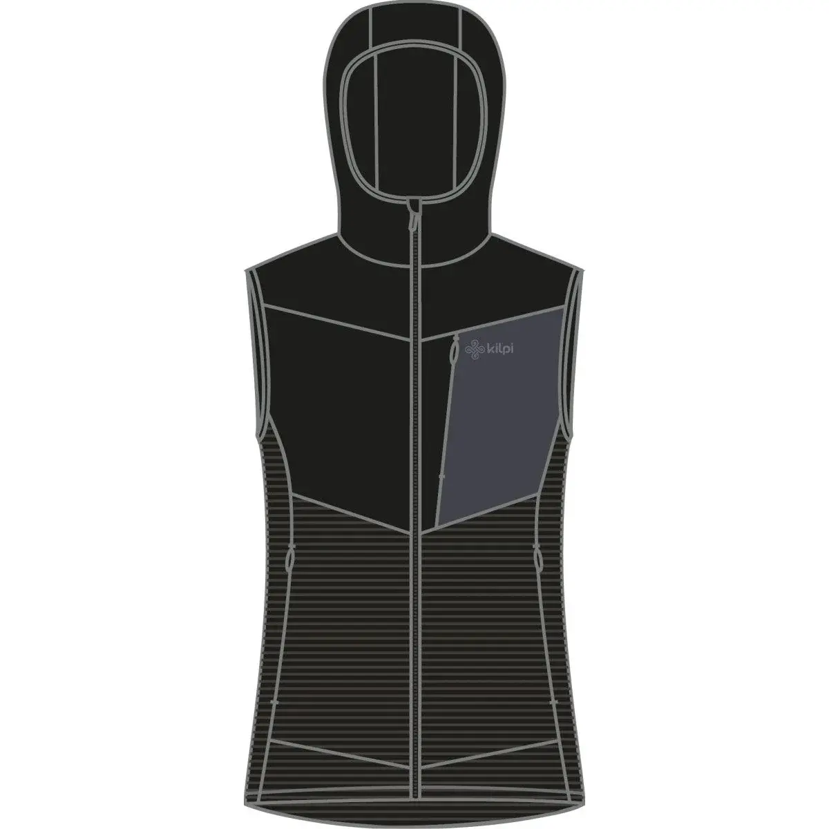 Kilpi Damen-Sportweste Kilpi Lenia-W schwarz