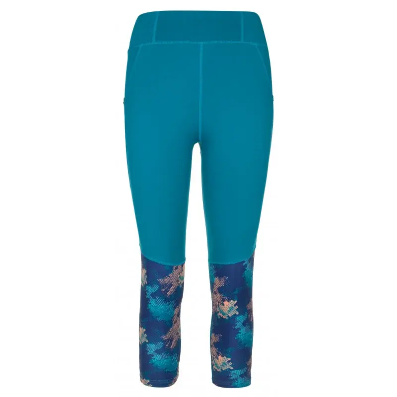Kilpi Damen-3/4-Fitnessleggings Kilpi Solas-W Türkis