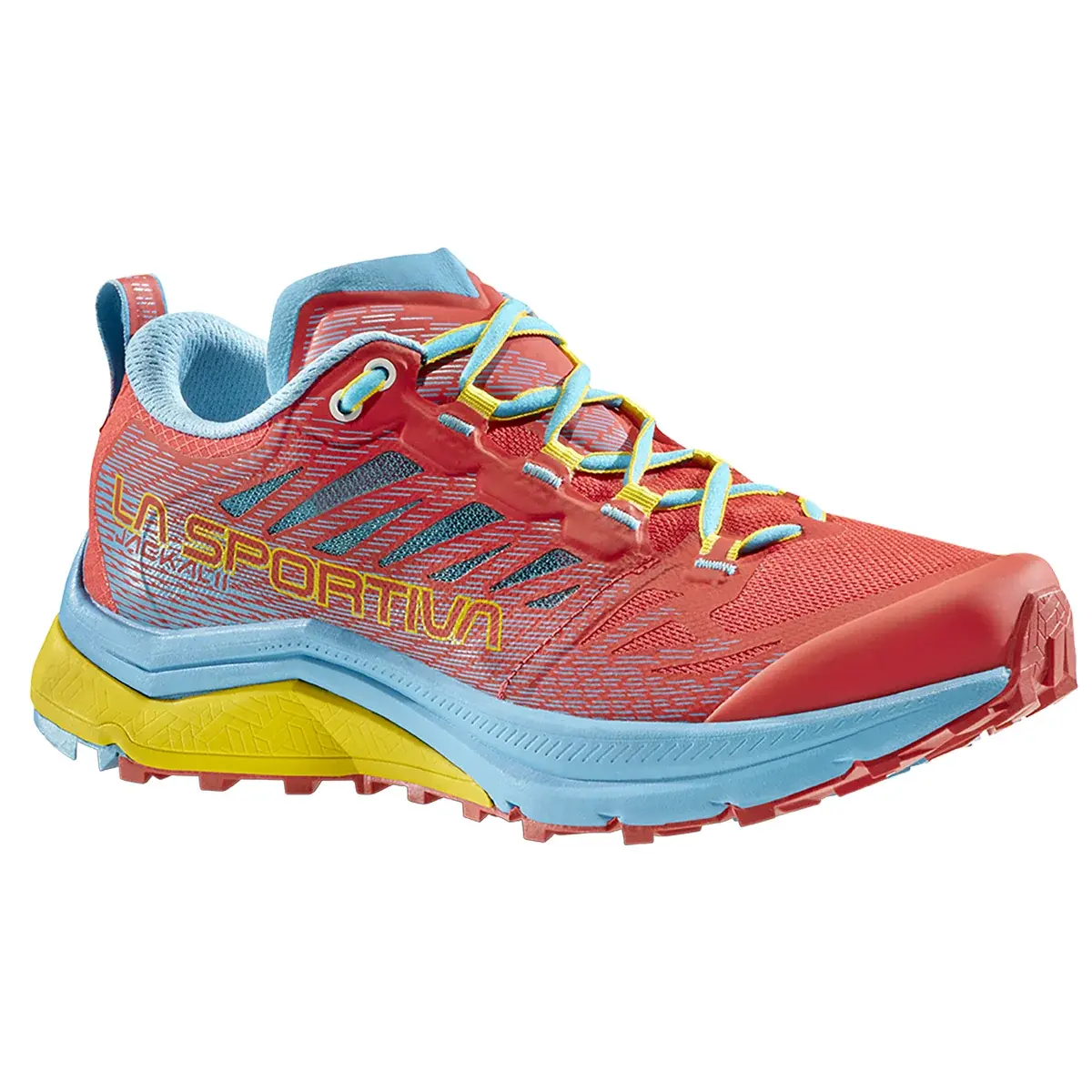 Damen-Laufschuhe La Sportiva Jackal II Women hibiscus/malibu blue