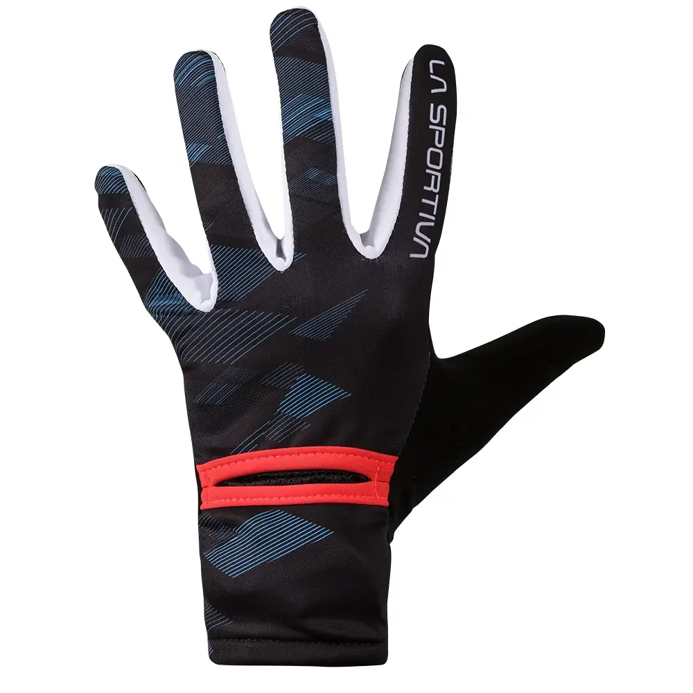 Dámské běžecké rukavice La Sportiva Trail Gloves Black/Malibu Blue