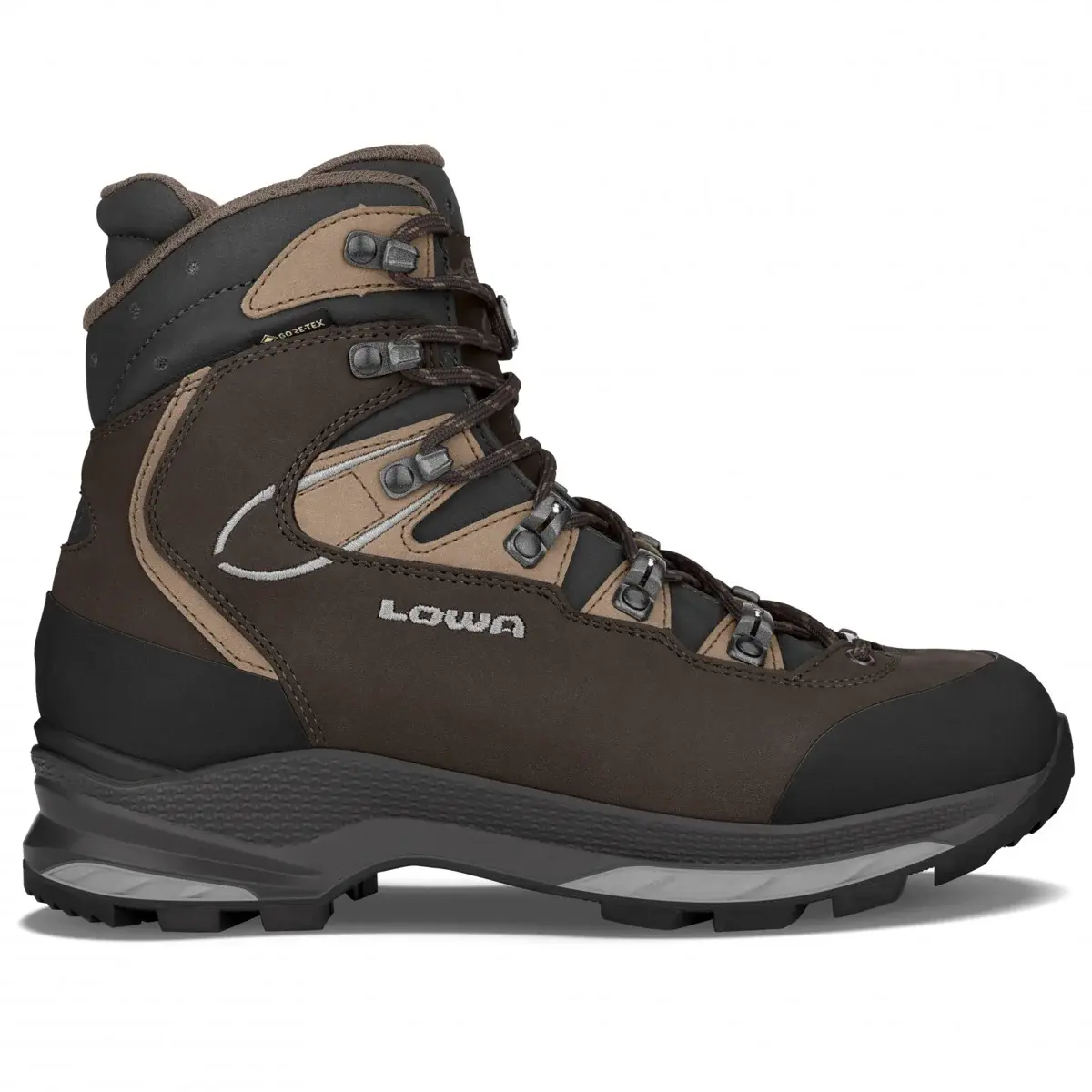Damen-Wanderstiefel Lowa Mauria Evo GTX W's Dark brown/taupe
