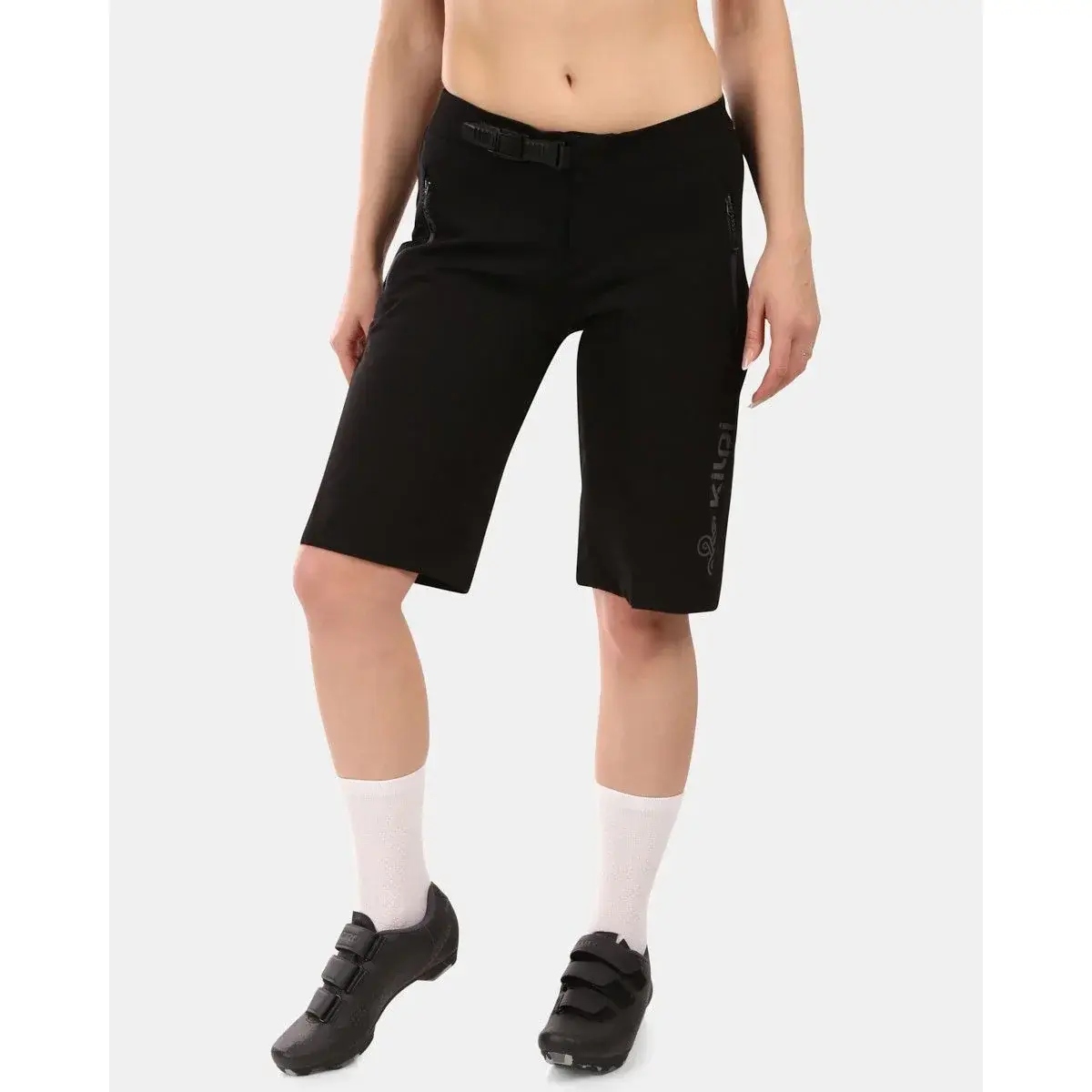 Damen-Radhose Kilpi HIXON-W 2-in-1 für Mountainbiking schwarz