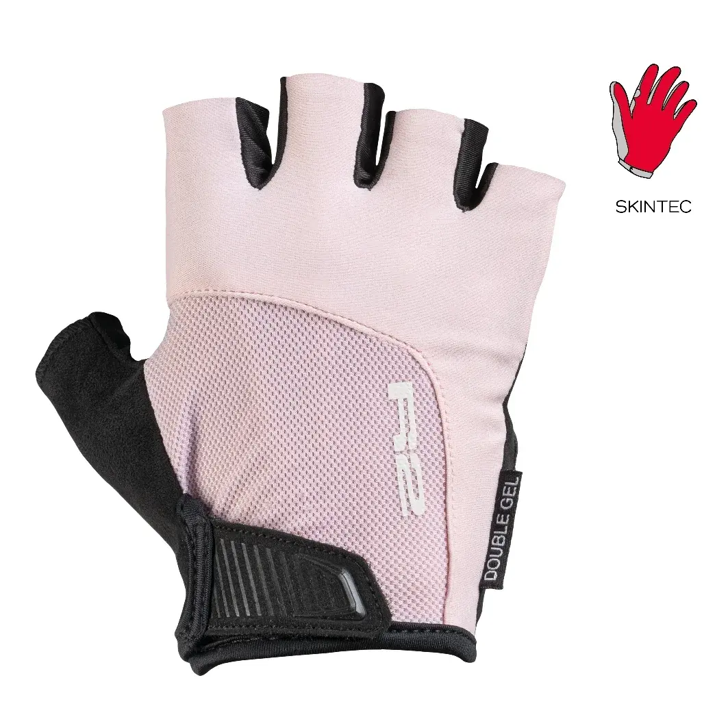 R2 Damen-Fahrradhandschuhe R2 Vittoria puderrosa, schwarz