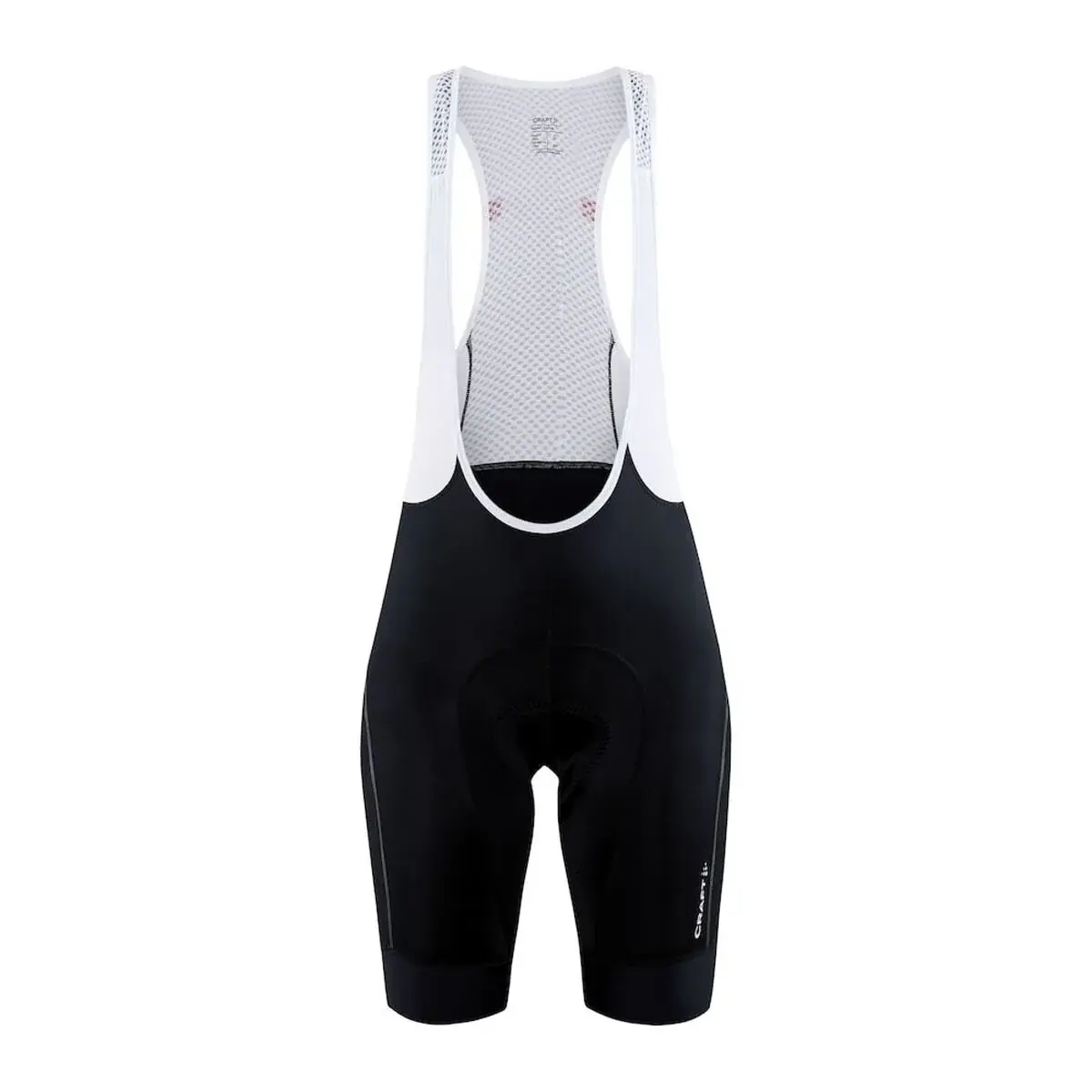 Craft Kurze Damen-Radhose mit Trägern Craft ADV Endur Bib schwarz/weiß