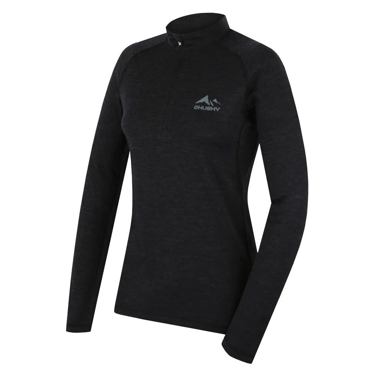 Dámské funkční merino triko Husky Merow Zip L black