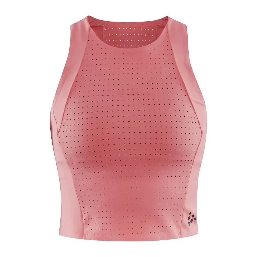 Damen-Funktions-Tanktop Craft ADV Hit Perforated rot