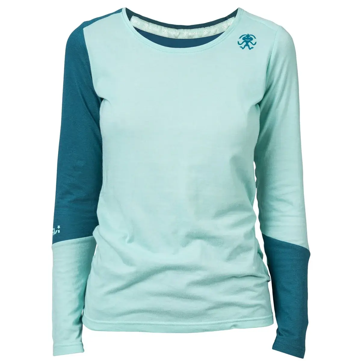 Dámské funkční tričko Rafiki Finale eggshell blue/tapestry zelená