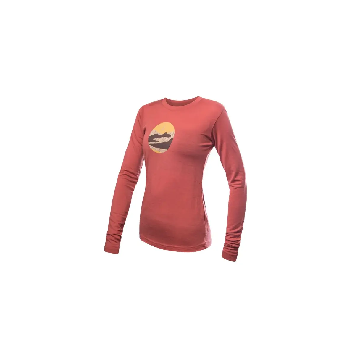 Damen-Funktions-Langarmshirt Sensor Merino Active Trigslav Terracotta